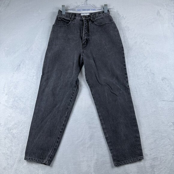 Forenza Mom Jeans Womens Size 10 High Rise Charcoal Wash 100% Cotton Black - Picture 1 of 12